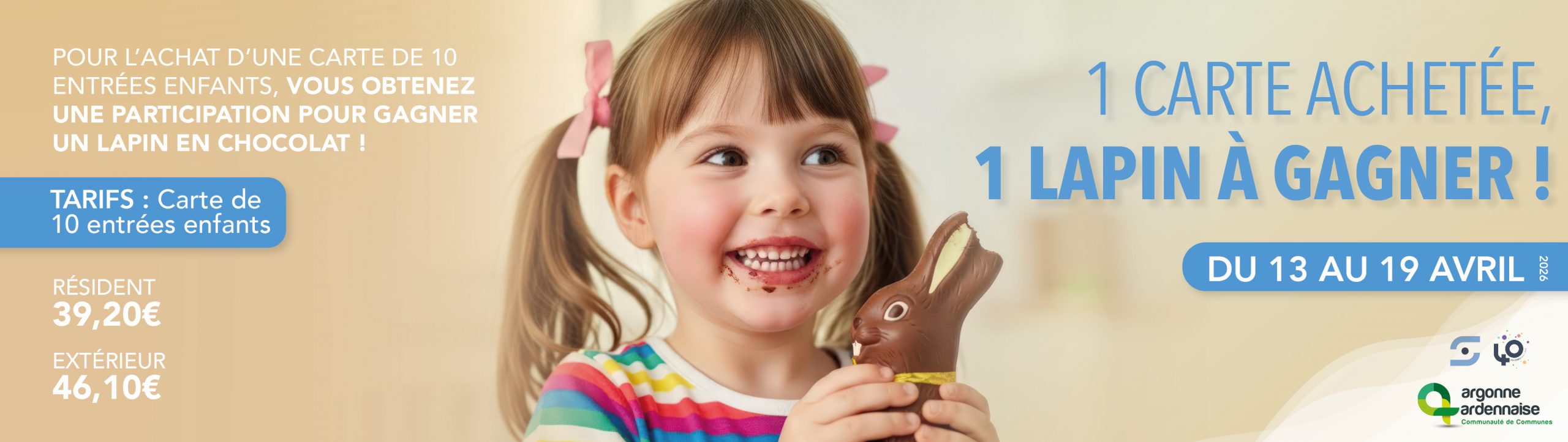 1 CARTE ACHETÉE = 1 LAPIN À GAGNER